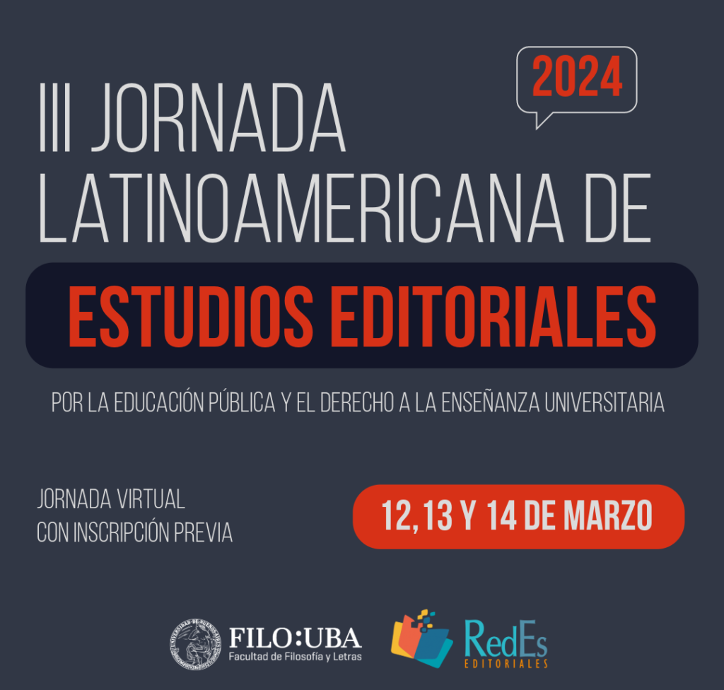 III Jornada Latinoamericana de Estudios Editoriales 2024